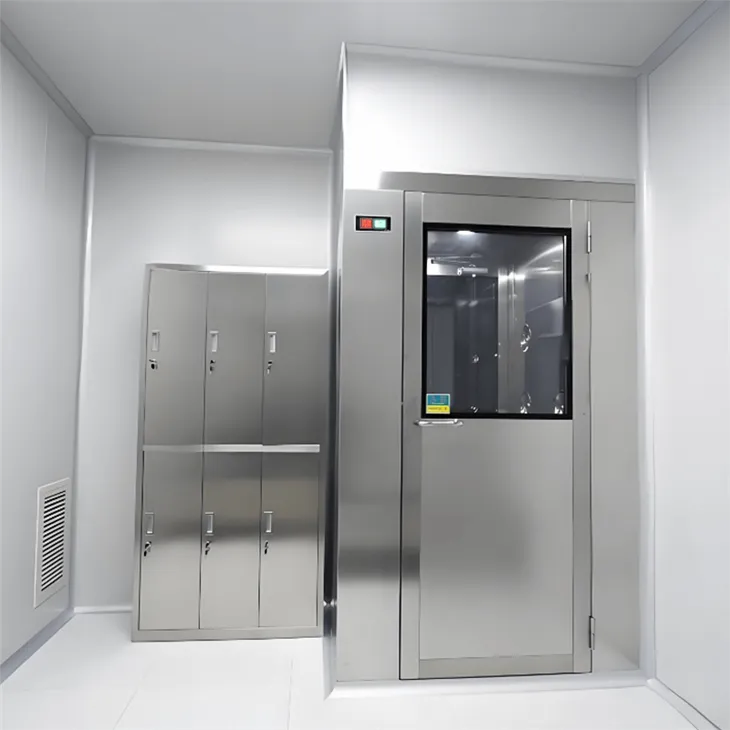 Netegeu la dutxa d'aire amb hepa i la boquilla de la dutxa d'aire